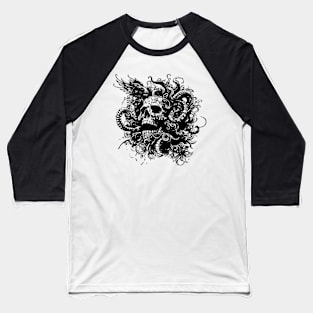 gothic kraken skull Baseball T-Shirt